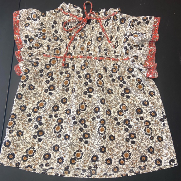 THML Women’s Floral Short Sleeve Top - Size XS - Picture 11 of 12